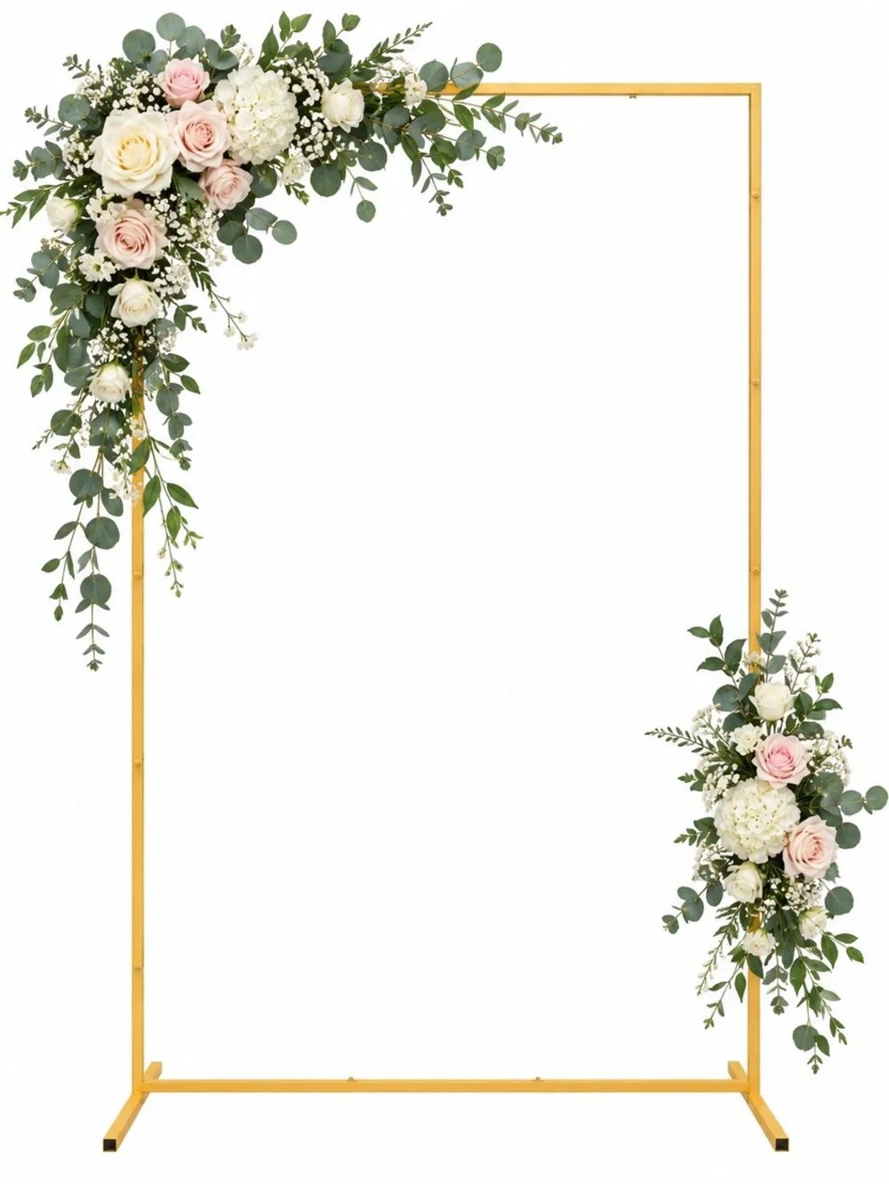 Gold Floral Arch Backdrop 6.6 x 4ft